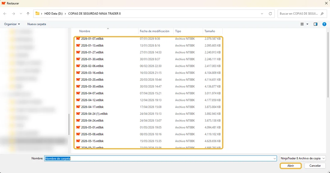 Elige el archivo